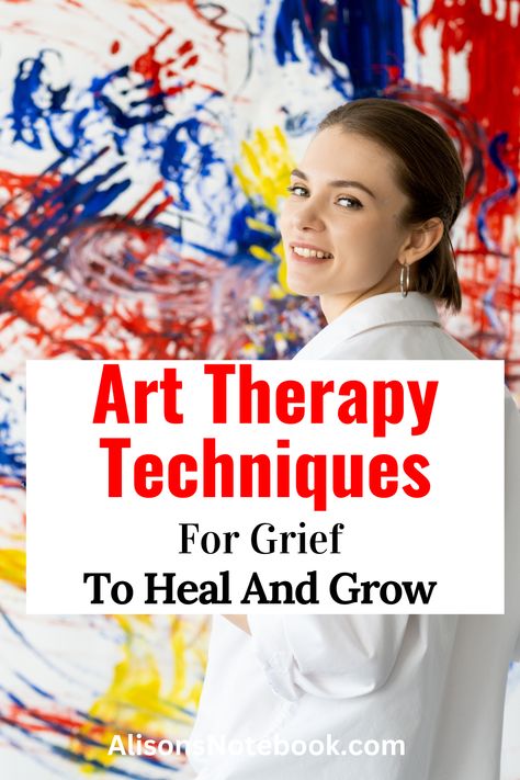 Looking for effective ways to cope with grief? Discover the power of art therapy techniques for healing and starting your journey toward recovery. Alison's Notebook presents art therapy activities, ideas, and prompts to help you express and process your emotions. Engage in therapeutic art sessions designed for adults and experience the healing benefits of creativity. Unleash your inner artist and find solace in art therapy. Claim your FREE self-care checklist now and start your healing journey. Art For Healing Ideas, Art Therapy Prompts For Adults, Art For Healing, Art Therapy Adults, Art Therapy Activities For Adults, Art Therapy Prompts, Art Therapy Ideas, Art Therapy Benefits, Therapeutic Art Activities