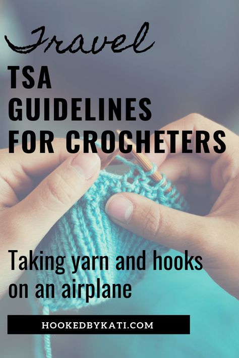 This article is all about TSA Guidelines for crochet hooks, knitting needles, scissors, and which craft tools you can't take through airport security. And I took a quick picture of my travel crocheting kit so you can see what is in my carry on when I get on an airplane. Which Craft, Crochet Travel, Crown Royal Bags, Small Drawstring Bag, On An Airplane, My Travel, Crochet Kit, Travel Kits, Free Crochet Patterns