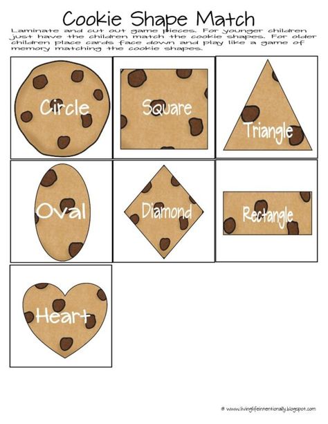 Cookie Math Preschool, Cookies Shapes, December Newsletter, C Is For Cookie, Shape Cookies, Preschool Shapes, Cookie Shapes, Reading Readiness, Toddler Math