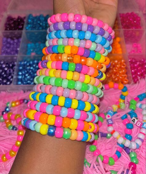 Scene Bracelets, Scene Kandi, Pulseras Kandi, Kandi Cuff Patterns, Diy Kandi Bracelets, Pony Bead Bracelets, Diy Kandi, Kandi Kid, Kandi Cuff