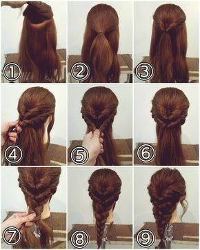 Celebrity Long Hair, Fishtail Braid Hairstyles, Hair Upstyles, Fishtail Braid, Pinterest Hair, Hair Tutorials Easy, Peinados Fáciles Para Cabello Corto, Christmas Hairstyles, Hair Up Styles