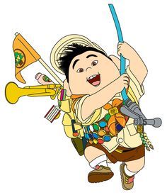 Russell From Up, Up Coloring Pages, Russel Up, Spider Coloring Page, Disney Character Drawings, Wilderness Explorer, Balloon Clipart, Swear Word Coloring, Disney Up