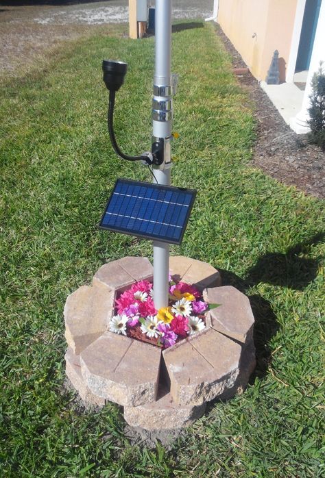 Flag Pole Landscaping, Flagpole Landscaping Ideas, Flagpole Lighting, Solar Landscape Lighting, Solar Landscape, Flag Store, Ultra Series, Moon Garden, Flood Light