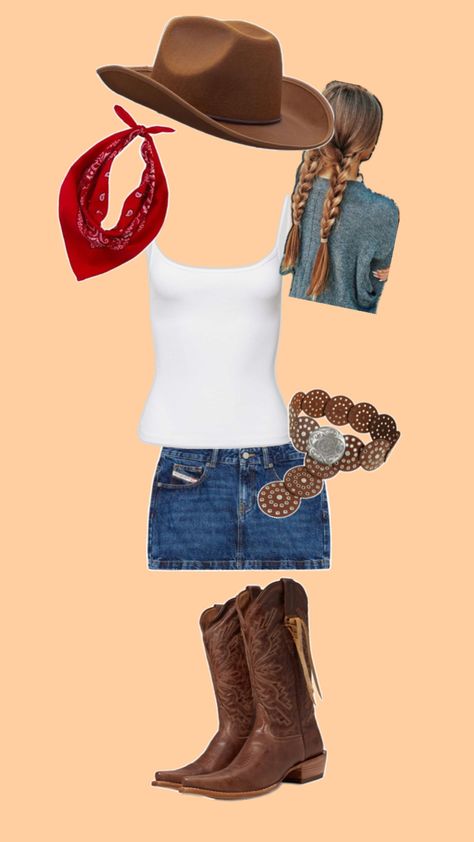 cowgirl, cowboy, last minute halloween costume inspo Cowgirl Costume Halloween, Costume Cowgirl, Halloween Costumes For Brunettes, Cowboy Halloween Costume, Cowgirl Halloween Costume, Last Minute Halloween Costume, Cowgirl Halloween, Classy Halloween Costumes, Last Minute Halloween