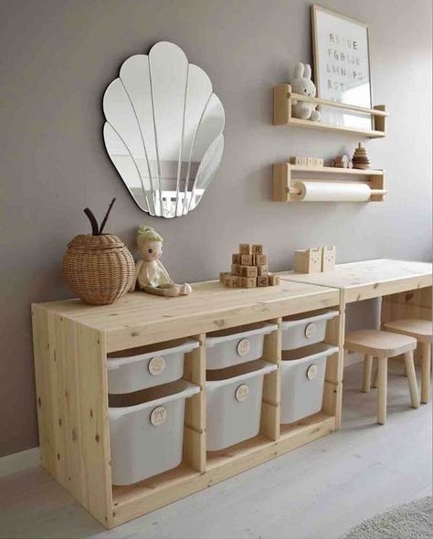 16 Ikea Trofast Hacks – best 4 crafts.com Ikea Playroom Desk, Ikea Storage Kids Room, Ikea Kids Toy Storage Ideas, Ikea Trofast Kids Room, Ikea Toy Room, Ikea Trofast Desk Hack, Ikea Playroom Hack, Ikea Trofast Desk, Ikea Trofast Ideas