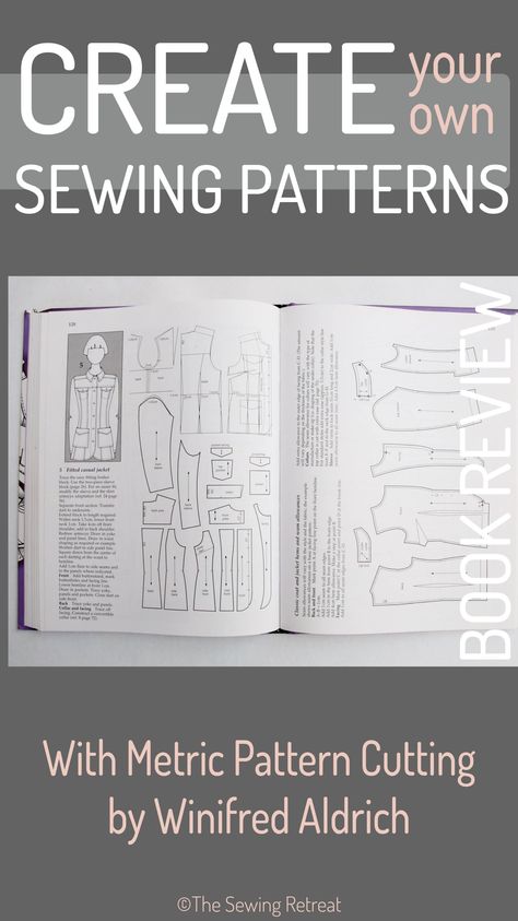 Create Your Own Custom Sewing Patterns with This Easy-to-Follow Pattern Drafting Guide Pattern Making Books, Sewing Retreats, Sewing Pattern Book, Sewing Tricks, Beginner Sewing Patterns, Fitting Clothes, Sewing Tutorials Clothes, Fashion Design Patterns, Sewing Book