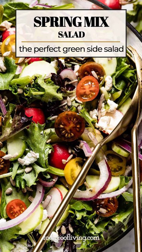 Salad Recipes Protein, Mix Salad Recipes, Salad Mix Recipes, Spring Mix Salad Recipes, Roasted Pear Salad, Mix Salad, Recipes Protein, Spring Mix Salad, Spring Salad Recipes