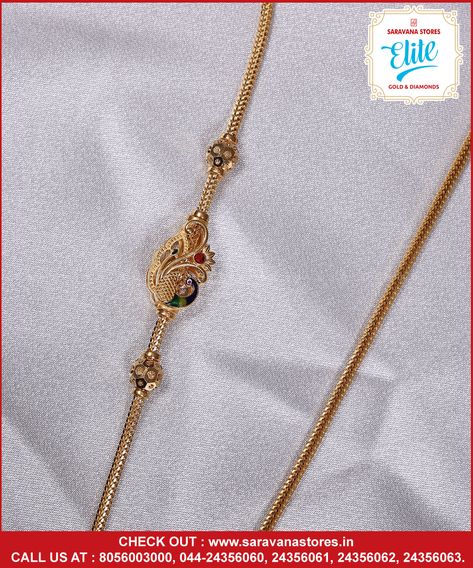 Beautifully curated peacock mogapu chain with subtle sparks enfolded in a feminine charm. Check out : www.saravanastores.in Call us at : 8056003000, 044-24356060, 044-24356061, 044-24356062, 044-24356063 #mogapuchaindesigns #mogapuchainmodels #mogapuchaincollection #mogapuchainset #Saravanaelite #goldpnecklace #evergreen #evergreennecklace #goldjewelry #gold #jewelry #indianjewelry #fashion #bridaljewelry #weddingjewelry #jewelrydesign #diamonds #uniquejewellery #SaravanaStoresEliteGold Gold Mogapu Designs, Mogapu Thali Chain, Marriage Hairstyle, Thali Designs, Mugappu Chain, Thali Chain, Wedding Jewellery Designs, Bride Photos Poses, Mangalsutra Design