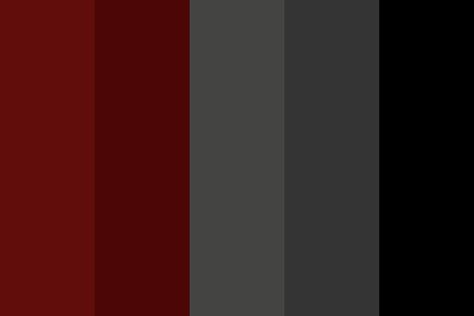 Demonic Color Palette, Demon Color Palette, Evil Color Palette, Oc Layout, Red Color Pallets, Vtuber Ideas, Senior Fashion, Flat Color Palette, Dark Color Palette