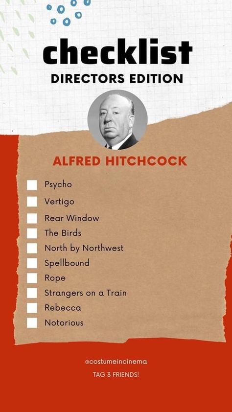 Hitchcock Movies, Tv Memes, Hitchcock Film, Alfred Hitchcock Movies, Film Recommendations, Foreign Movies, Movie Directors, Film Poster Design, See Movie