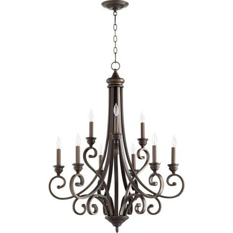 Bryant Oiled Bronze Nine-Light Chandelier Quorum Lighting, Transitional Chandelier, Candelabra Chandeliers, Bronze Chandelier, Candle Style Chandelier, Candle Chandelier, Traditional Chandelier, Chandelier Style, Chandelier For Sale