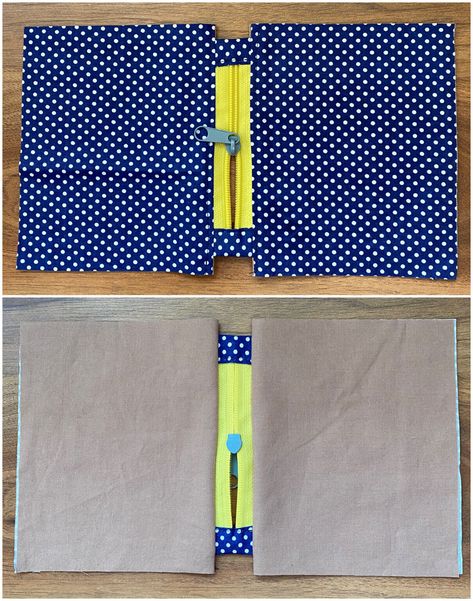 Easy Zipper Pouch Pattern, How To Make Zippered Pouches, How To Make A Zippered Pouch, Diy Small Zipper Pouch, How To Sew A Lined Zipper Pouch, Small Zippered Pouch, Diy Mini Zipper Pouch, Zipper Tabs Tutorial, How To Make A Zipper Pouch