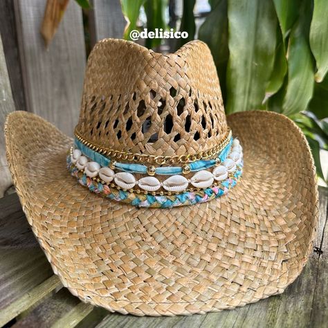 This Cowboy Hats item by delisico has 141 favorites from Etsy shoppers. Ships from United States. Listed on May 18, 2024 Coastal Cowgirl Beaded Hat, Coastal Cowgirl Hat Ideas, Cowboy Hat Jewelry, Coastal Cowgirl Hat Beads Diy, Coastal Cowgirl Trucker Hat, Coastal Cowgirl Hats Diy, Coastal Cowgirl Hat Diy, Cowgirl Hats Decorated, Beach Cowgirl Hat