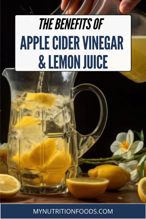 Discover the health benefits of Apple Cider Vinegar and Lemon Juice! Learn about scientific studies and commentaries related to this powerful duo. Apple Cider Vinegar And Lemon Juice, Apple Cider Vinegar Water, Apple Cider Vinegar Lemon, Benefits Of Apple Cider Vinegar, Benefits Of Apple Cider, Lemon Juice Benefits, Benefits Of Apple, Apple Cider Vinegar Benefits, Apple Cider Benefits