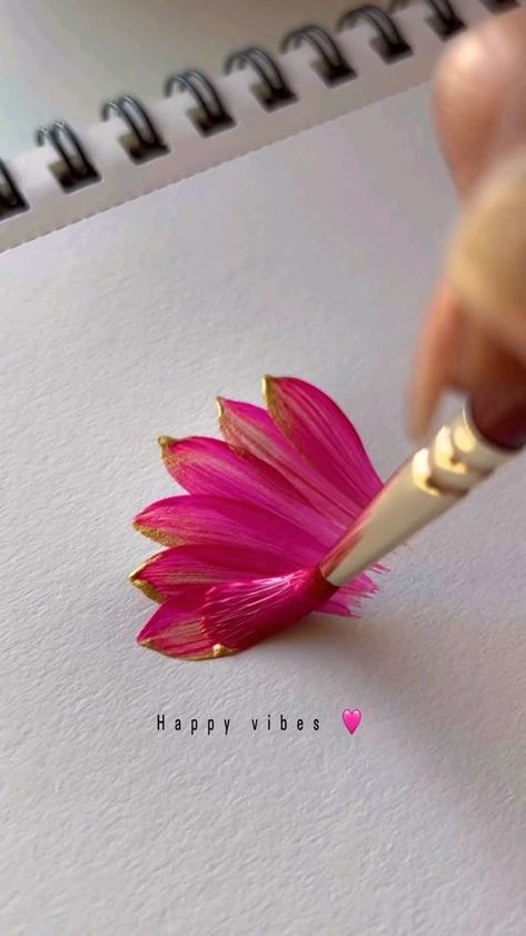 Beautiful Flowers painting tutorial 🌹🌼🌻 Paintings Of Flowers Acrylic Easy, Flower Aesthetic Painting Ideas, Diy Floral Painting Simple, Painted Flowers Tutorial, Paint Flowers Easy Acrylic, Quick Flower Painting, How To Paint Flowers Step By Step, How To Paint Daisy Flowers, How To Paint Flowers With Acrylic Paint