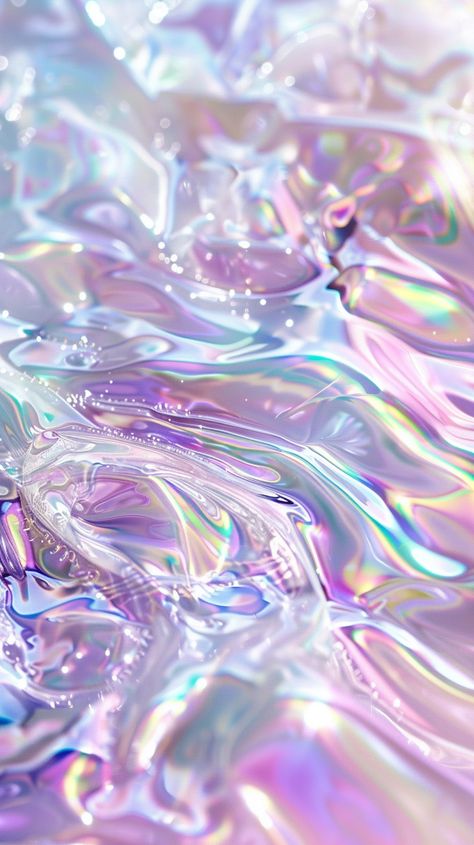 Iridescent Pastel Liquid Shiny Wallpaper for Phone Background Iridescent Phone Wallpaper, Iridescent Aesthetic Wallpaper, Iridescent Photography, Liquid Aesthetic, Iridescent Wallpaper, Holographic Aesthetic, Crystals Art Drawing, Shiny Wallpaper, Iridescent Background