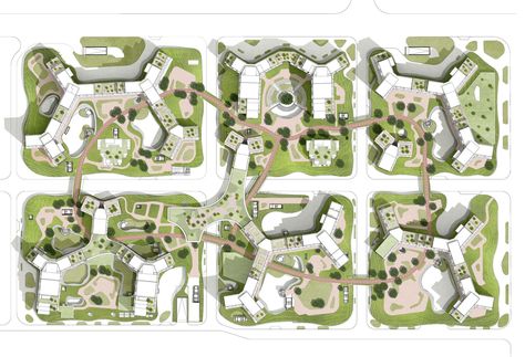 Site Plan Architecture, Plan Concept Architecture, Social Housing Architecture, Landscape Diagram, Mad Architects, Plan Architecture, Urban Design Concept, Urban Design Plan, Bawah Air