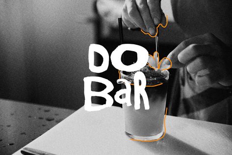 Social Media - Dobar on Behance Mixologist Logo Design, Dive Bar Branding, Bar Social Media Design, Bar Marketing Ideas, Coffee Social Media Design, Bar Branding Design, Bar Logo Ideas, Cocktail Branding, Bar Graphic Design