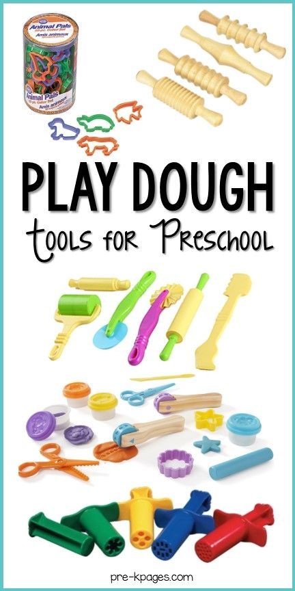 Play dough tools and toys for your preschool, pre-k, or kindergarten classroom. A list of favorite tools your kids will love using in the play dough center. Play Dough Center, Play Doh Activities, Play Doh Tools, Kids Play Dough, Playdough Tools, Pre K Pages, Fine Motor Activities For Kids, Tools And Toys, Best Toys