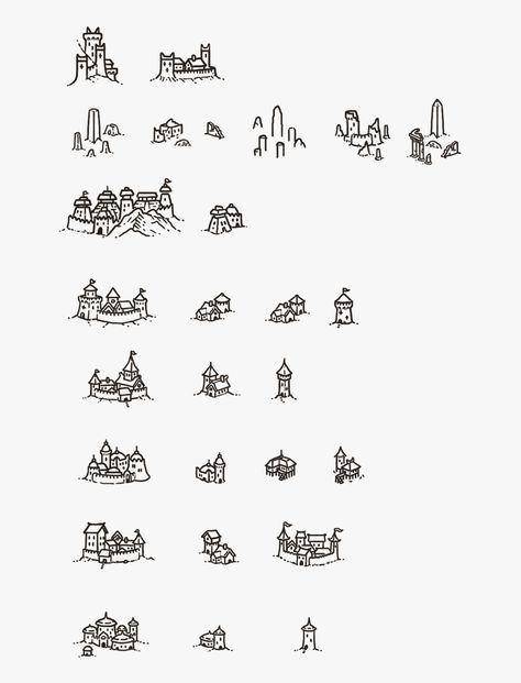 Fantasy Map Icons, Map Sketch, Fantasy Map Making, Marker Icon, Map Symbols, Fantasy World Map, Map Marker, Map Icons, Writing Fantasy