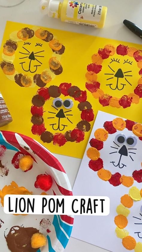 Lion Puppet Craft, Zoo Crafts Preschool, Lion Puppet, Safari Crafts, Animal Crafts Preschool, Jungle Crafts, Zoo Crafts, Zoo Animal Crafts, Circus Crafts