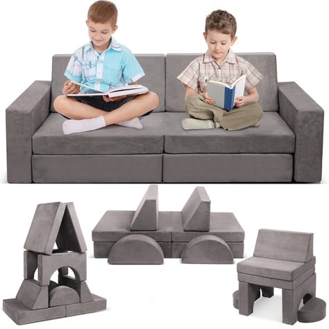 Storing Nugget Couch, Ninja Room, House Playroom, Amazing Sofa, Nugget Ideas, Toddler Couch, Play Sofa, Fold Out Couch, Kids Couch