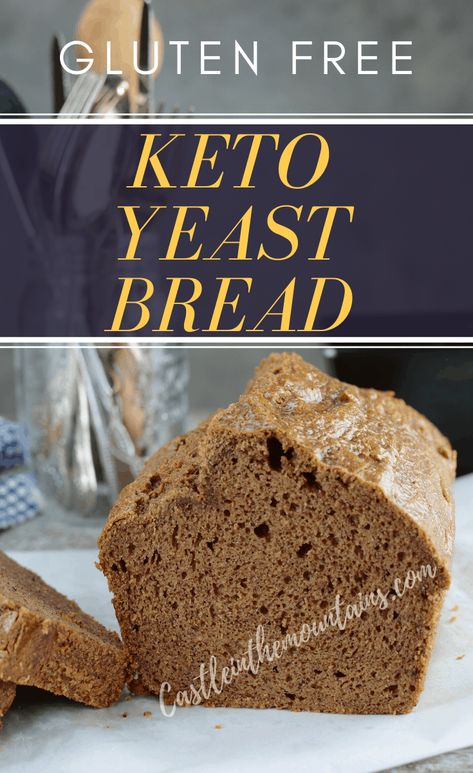 Keto Yeast bread -Gluten Free Keto Yeast Bread, Gluten Free Sandwich Bread, Low Carb Sandwiches, Almond Flour Bread, Gluten Free Sandwiches, Best Keto Bread, Real Bread, Keto Diet Breakfast, Yeast Bread Recipes