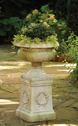 8049: Corr Urn (Product Detail) Exterior Plants, Landscaping Architecture, Garden Details, Charleston Gardens, Flower Containers, Potted Flowers, Garden Urns, Urn Planters, Garden Animals