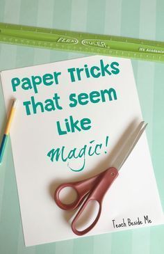 Paper Tricks, Magic Tricks For Kids, Easy Magic Tricks, Magic For Kids, Easy Magic, Paper Games, Family Fun Games, Piece Of Paper, Card Tricks