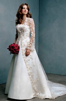 Sheer, Full Length Jacket; idea for ceremony Wedding Dress Jacket, Bridal Coat, Lace Coat, Short Sleeve Wedding Dress, Wedding Coat, Davids Bridal Wedding Dresses, Wedding Jacket, Stunning Wedding Dresses, Gorgeous Wedding Dress