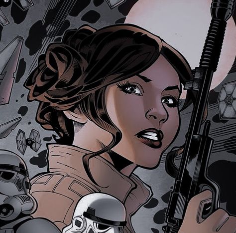 Star Wars Comic Aesthetic, Star Wars Comic Pfp, Star Wars Profile Pic, Star Wars Pfp Aesthetic, Star Wars Aesthetic Icons, Leia Pfp, Star Wars Comic Icons, Leia Organa Fanart, Star Wars Profile Picture