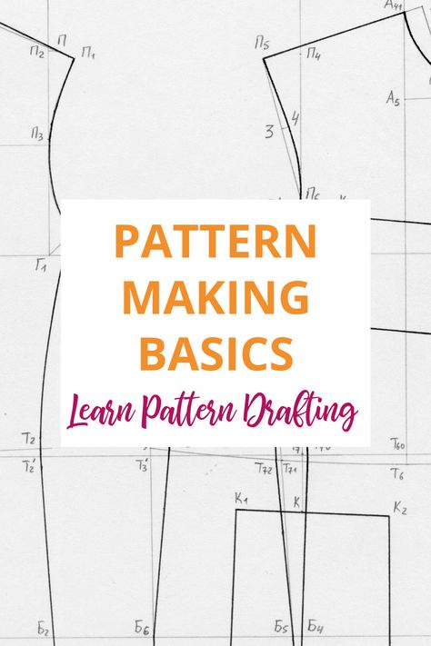 If you love to sew your own clothes, you’ve definitely come across and used commercial sewing patterns at some point, but did you know that those patterns originate from blocks or slopers? And those blocks and slopers are created using a technique called pattern drafting. Pattern drafting is a pattern making process using the measurements of different body areas to create basic patterns – or blueprints if you like – of essential pattern blocks – this is often referred to as a pattern set! Drafting Your Own Sewing Patterns, Draft Pattern From Clothes, Sewing Pattern Blocks, Create Sewing Pattern, Drafting Clothing Patterns, How To Pattern Draft, How To Make A Sewing Pattern From Clothes, Basic Patterns Sewing, Creating Sewing Patterns