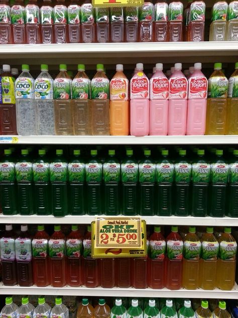 Aloe Drinks. #GroceryAdventures www.mommacuisine.com Aloe Vera Drink Aesthetic, Aloe Vera Gel Aesthetic, Cucumber Aloe Vera Drink, Arizona Aesthetic Drink, Aloe Drink, Aloe Vera Drink, Aloe Juice, Acrylic Nail Set, Fountain Of Youth