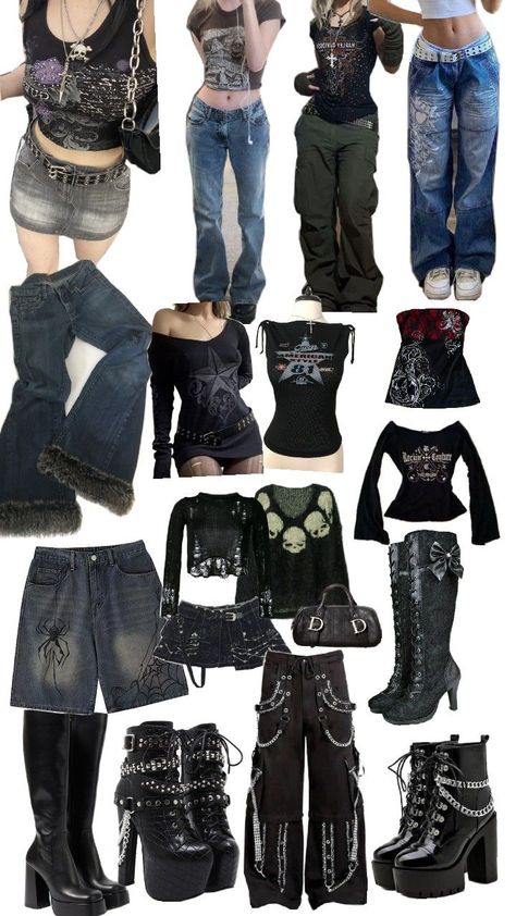 Street Style Outfits Casual, Alt Outfits, Clothes And Shoes, 2000s Fashion Outfits, Cute Everyday Outfits, Alternative Outfits, Fashion Design Clothes, Really Cute Outfits, Lookbook Outfits