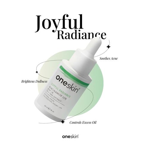 Meet our trending Joyful Radiance Niacinamide serum with 10% Niacinamide, 1% Zinc and Tea Tree Extract 💚 #oneskinforeveryone #oneskin #discoversciencethroughnature #serums #skincareonline #hyaluronicacid #pigmentcorrector #retinol #vitaminc #gluthathione #niacinamide #CitrusDelight #MoistureMagnet #GlowingSkin #GlowGetter Serum Creative Ads, Creative Product Ads, Tree Poster Design, Skincare Creative Ads, Serum Product, Skincare Ads, Trending Skincare, Person Photography, Niacinamide Serum