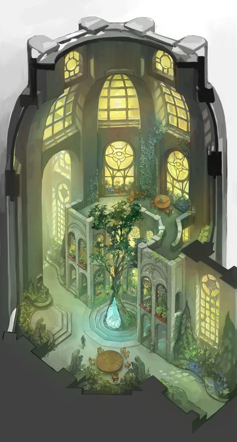 Skyrim Mod, Interior Concept Art, Magical House, Isometric Art, Location Inspiration, Knight Art, Building Art, Fantasy Castle, Fantasy Setting