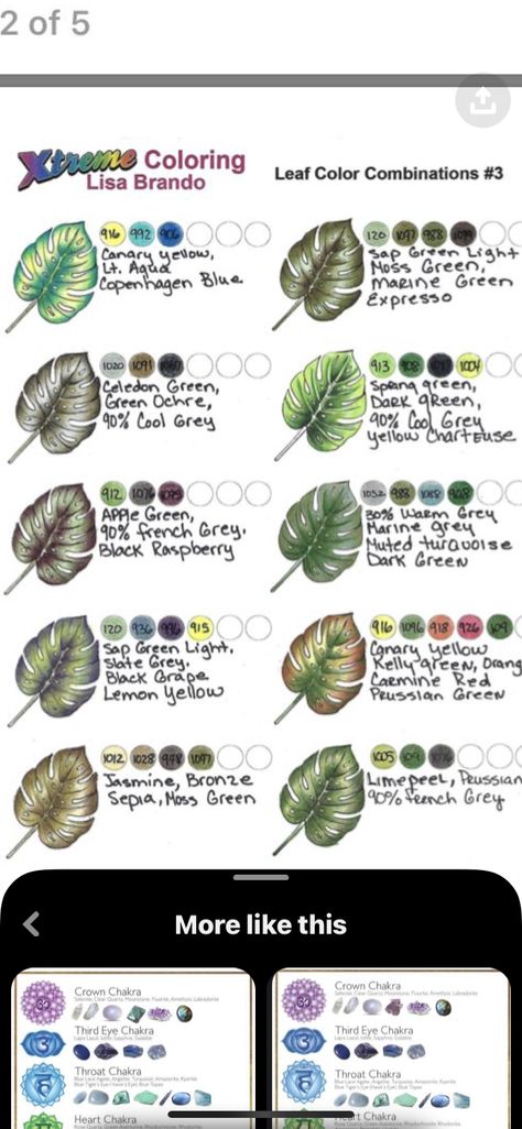 Prismacolor Green Combinations, Coloring Leaves With Colored Pencils, Prismacolor Leaf Color Combinations, Prisma Color Combinations, Prismacolor Color Combinations Chart, Prismacolor Color Combinations, Prismacolor Palette, Prismacolor Combinations, Pencil Shading Techniques