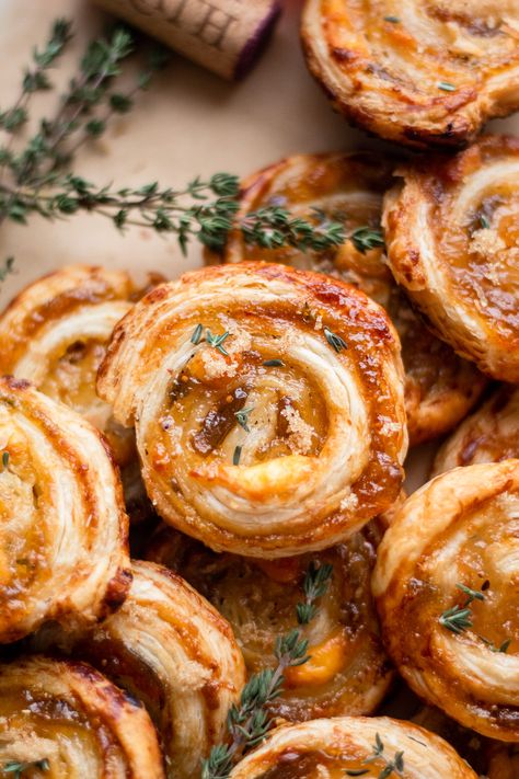 Fig And Goat Cheese Phyllo Cups, Apricot And Fig Boursin Pinwheels, Goat Cheese Pomegranate Appetizer, Puff Pastry Fig Goat Cheese, Figs In A Blanket With Goat Cheese, Easy Philo Dough Appetizers, Yummy Fall Appetizers, Bruchetta Appetizers Prosciutto, Fall Hourdourves