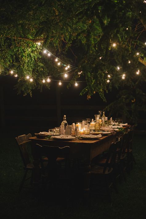 Outdoor Dinner Parties, Garden Party Decorations, Outdoor Dinner, Garden Parties, Backyard Party, Outdoor Party, Outdoor Entertaining, Garden Lighting, Dinner Table