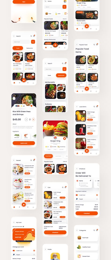 FoodKo - Food Delivery Ui Kit Food Delivery UI Kit For Figma & Adobe XD #Advertisement, #Food, #sponsored, #FoodKo, #Delivery, #Kit Food Application Design, Food Ordering App Ui Design, Food Website Layout, Food App Ui Design, Food Delivery Design, Food App Design, Desain Ux, Food Ordering App, Web Design Creative