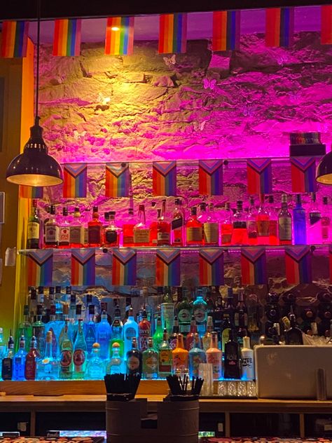 Queer Club Aesthetic, Drag Club Aesthetic, Queer Bar Aesthetic, Lesbian Bar Aesthetic, Gay Bar Aesthetic, Gay Club Aesthetic, Bartender Aesthetic, Queer Club, June Vibes