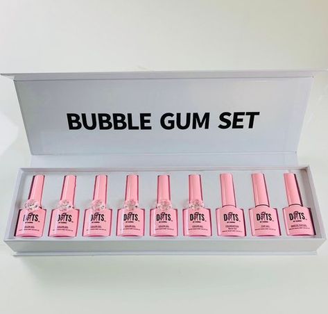 BUBBLE GUM SET Gel Nail Polish#Nail #nailcolor #nailpolish Gel Polish Collection, Eco Friendly Nail Polish, Nail Polish Box, Gel Polish Brands, Nail Polish Gift, Gel Colors, Nail Polish Kits, Nail Stuff, Gel Nail Colors