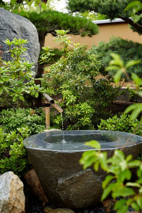 Asian Garden Design, Japanese Water Feature, Serenity Garden, Small Japanese Garden, Japan Garden, Meditation Garden, Japanese Water, Asian Garden, Garden Gnomes