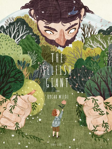 The Selfish Giant on Behance The Selfish Giant, Childrens Book Cover, Mises En Page Design Graphique, Book Illustration Design, 동화 삽화, Buch Design, Posca Art, Book Cover Illustration, Picture Books Illustration