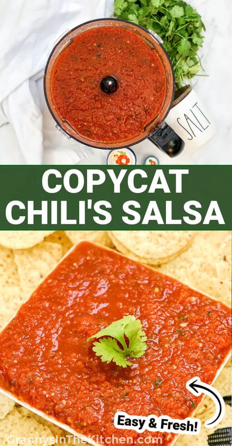 Copycat Chili's Salsa Recipe Chilis Copycat Salsa, Salsa Recipe Homemade, Chili's Salsa Recipe, Restaurant Salsa, Easy Salsa Recipe, Homemade Salsa Recipe, Red Salsa, Salsa Sauce, Mexican Salsa