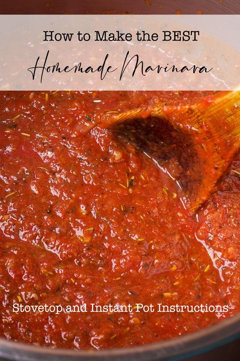 The Best Homemade Marinara Sauce Best Homemade Sauce, Clean Spaghetti Sauce, Fast Marinara Sauce, Marinara From Tomato Paste, Homemade Marinara Sauce For Lasagna, Marinara With Canned Tomatoes, Marinara Sauce From Tomato Sauce, Homemade Pasta Sauce With Tomato Sauce, Best Italian Marinara Sauce