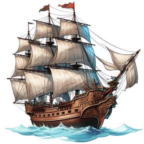 Pirate Ship Template, Pirate Ship Illustration, Pirate Ship Design, Pirate Ship Drawing, Pirates Ship, Ship Pirate, Pirate Pictures, Pirate Ship Art, Background Png Images