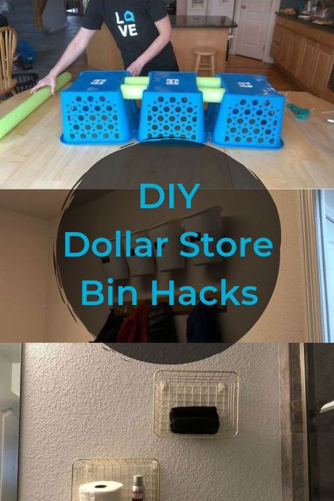 Give your home storage a new look with these 5 budget friendly hacks for your dollar store bins. Dollar Tree Locker Bins Diy, Make Your Own Storage Bins, Decorate Plastic Bins Storage Containers, Diy Clothes Basket Storage, Fidget Storage Ideas, Cheap Craft Storage, Cheap Bathroom Storage Ideas, Diy Dollar Store Storage Ideas, Easy Diy Storage Ideas