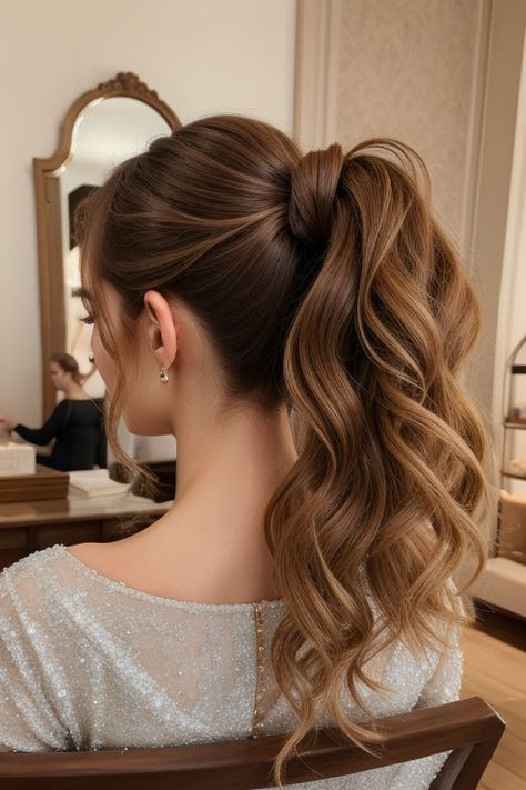 12 Stunning Ponytail Hairstyle Ideas To Elevate Your Look - Best Review Wedding Hairstyles Medium Hair, Elegant Ponytail Hairstyles, Ponytail Wedding Hairstyles, Bridesmaid Ponytail, Black Viking, Ponytail Wedding, Hairstyles Medium Hair, Wedding Ponytail Hairstyles, Bridal Ponytail