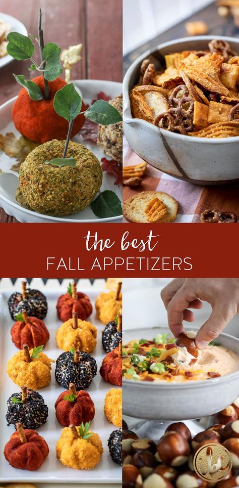 Discover the essence of autumn with easy and delicious fall appetizers. From cheesy delights to sensational snacks, these recipes promise warmth, flavor, and a touch of seasonal magic for every gathering. #fall #appetizer #recipes #pumpkin #cozy #autumn #entertaining #snacks #fallrecipes #dips #appetizerdip #cheeseball Fall Wine Tasting Party Ideas, Best Fall Dips, Fall Pot Luck Ideas, Fall Themed Appetizers, Fall Appetizer Recipes, Fall Party Snacks, Autumn Entertaining, Pumpkin Appetizers, Fall Recipes Appetizers